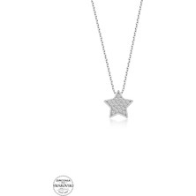 Twem Silver Swarovski Taşlı Yıldız Kadın Gümüş Kolye
