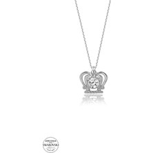Twem Silver Swarovski Taşlı Melek Kadın Gümüş Kolye
