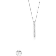 Twem Silver Swarovski Taşlı Yeditaş Kadın Gümüş Kolye