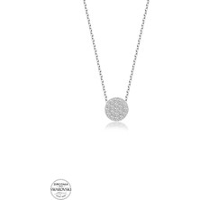 Twem Silver Swarovski Taşlı Çember Kadın Gümüş Kolye