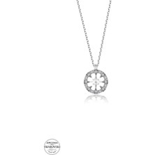 Twem Silver Swarovski Taşlı Çember Kadın Gümüş Kolye