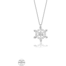Twem Silver Swarovski Taşlı Kartanesi Kadın Gümüş Kolye