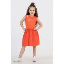 Hopi Kids Çocuk Kız Ribanalı Elbise D Hopi Kids - Oranj - 8-9 Yaş