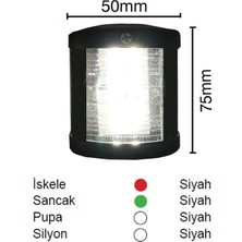 Marine SL12 Tekne Seyir Feneri 12V LED Sealux 50X75MM