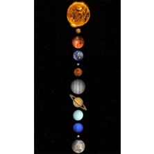 PixArt Gunes Sistemi Gezegenleri 37 x 69 Elmas Mozaik Tablo