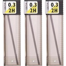 Tombow 0.3 Kalem Ucu 2h 60 mm 3 Paket 0,3 Min Kalem Uç Teknik Kalem Yedeği Mono Tombow 2h 60 mm 3 Paket