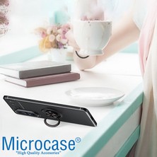 Microcase Huawei Nova 10 Pro Focus Serisi Yüzük Standlı Silikon Kılıf - Siyah AL3363