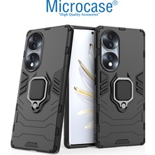 Microcase Honor 70 Batman Serisi Yüzük Standlı Armor Kılıf - Siyah AL3349