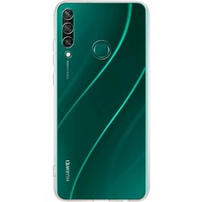 Kılıfmania Huawei Y7P ile Uyumlu Kapak Kamera Korumalı Tıpalı Silikon Şeffaf Kılıf