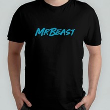 Pixxa Mr. Beast %100 Pamuklu Bisiklet Yaka T-Shirt Model - 8