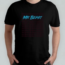 Pixxa Mr. Beast %100 Pamuklu Bisiklet Yaka T-Shirt Model - 11