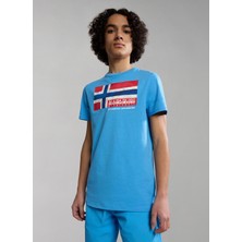 Napapijri Mavi Erkek Çocuk T-Shirt NP0A4H32B2C1 K S-Zamora