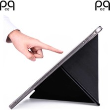 Peeq iPad Pro 12.9 Inç M2 2022 6.nesil Katlanabilir Kalemlikli Standlı Uyku Modlu Tablet Kılıfı