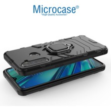 Microcase Realme 6 Batman Serisi Yüzük Standlı Armor Kılıf