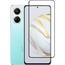 Microcase Huawei Nova 10 Se Tam Kaplayan Çerçeveli Tempered Ekran Koruyucu - Siyah AL3276