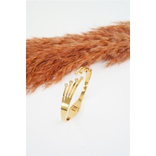 By Zeyna Aksesuar Kadın 316 L Paslanmaz Çelik Anti Alerjenik Zirkon Taşlı Çelik Bileklik