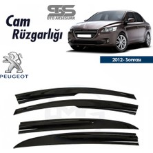 STS Oto Aksesuar Cam Rüzgarlığı Peugeot 301 2012 Sonrası Mügen Tip Piano Black