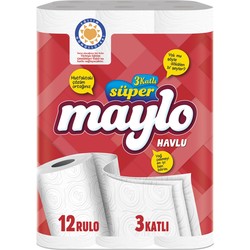 Maylo 3 Katlı Kağıt Havlu 12'Li