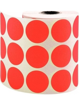 Tanex Nokta Etiketi 30 mm Kırmızı 2000 Adet