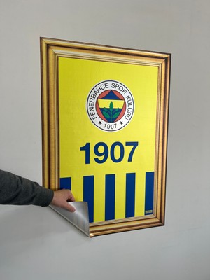 Fenerbahçe Odyak Statıkıum Fenerbahçe 1907 Statik Kağıt Tablo 58*83 Cm. Pratik Statik Kağıt Yapışkansız Tutunabilir Fb Lisanslı Orijinal