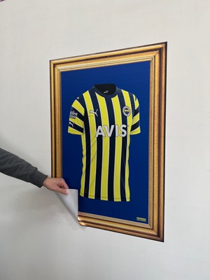 Fenerbahçe Odyak Statıkıum Fenerbahçe Forma Statik Kağıt Tablo 58*83 Cm.pratik Statik Kağıt Yapışkansız Tutunabilir Fb Lisanslı Orijinal