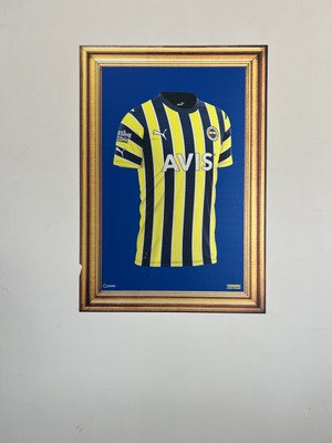 Fenerbahçe Odyak Statıkıum Fenerbahçe Forma Statik Kağıt Tablo 58*83 Cm.pratik Statik Kağıt Yapışkansız Tutunabilir Fb Lisanslı Orijinal