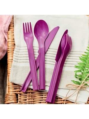 Tupperware 3’lü Taşınabilir Servis Seti (Çatal-Kaşık-Bıçak) – Pratiklik ve Sağlık Bir Arada!