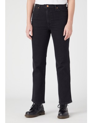 Wrangler Wild West Straight Fit Düz Kesim Yüksek Bel Esnek Jean Kot Pantolon