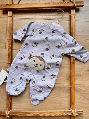 Murat Baby Maymunlar Baskılı Tulum