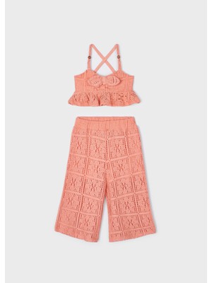 Mayoral Kız Çocuk Bluz Pantolon Takım Somon 3511