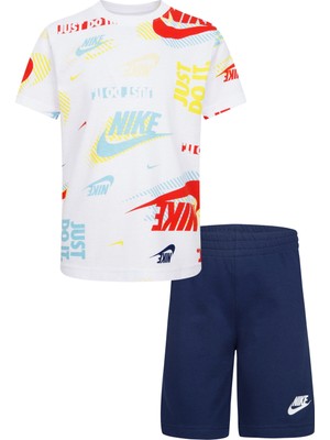 Nike Actıve Joy Şort T-Shirt Set 76K471-U90