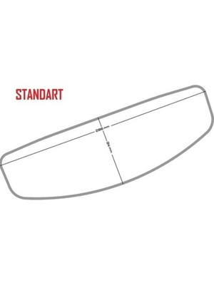 Motoanl Raleri Pinlock Üniversal Kask Buğu Önleyici Standart Boy (Buğu Camı)