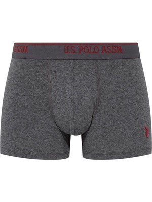 U.S. Polo Assn. Erkek Siyah - Antrasit Melanj - Lacivert 3'lü Boxer 90005