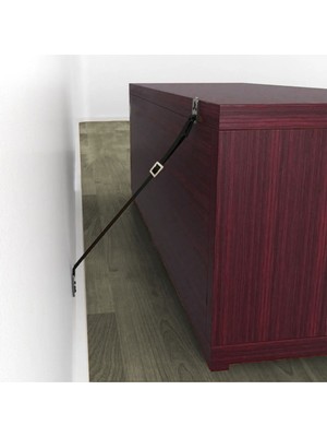 Dextron Eşya Sabitleme Deprem Güvenliği Kayışı Metal Başlıklı Bebek Eşya Devrilme Önleyici 1 Adet