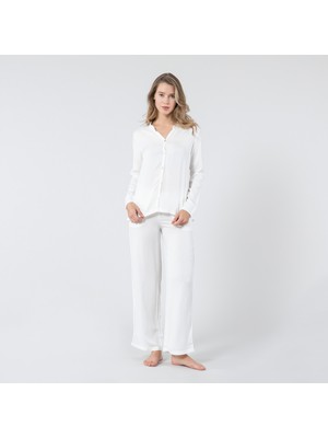 Chakra Jelena Pijama Takımı  Ekru