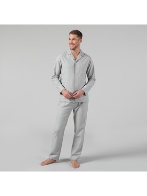 Chakra Marco Pijama Takımı  Gri Melanj