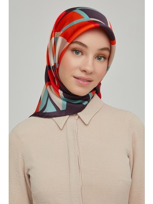 Armine Nostalji Serisi Ipek Twill Eşarp 8664D-09