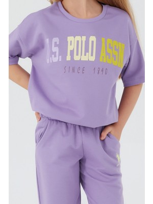 U.S. Polo Assn. Lila Kız Çocuk Pijama Takımı