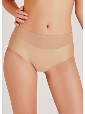 Magic Form 783 Kadın Geniş Kenarlı Yüksel Bel Tüllü Külot-Koyuten