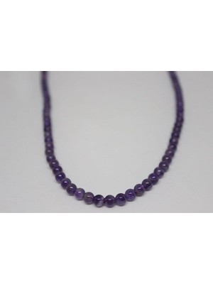 Yaşam Tohumu Ametist Taşı Yarım Dizi 4-5mm (18CM Uzunluğundadır)