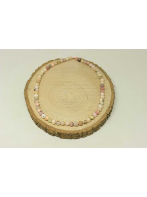 Yaşam Tohumu Pembe Opal Taşı Royal Quality Yarım Dizi 6mm (18CM Uzunluğundadır)