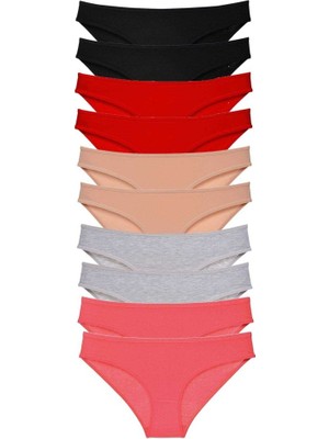 Royaleks 10 adet Süper Eko Set Likralı Kadın Slip Külot 503