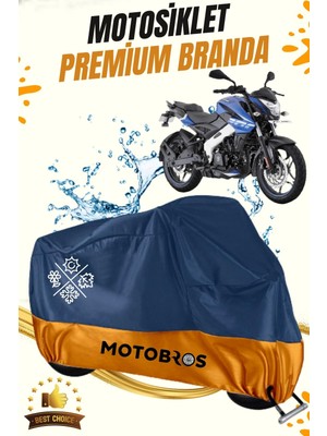 Motobros Motosiklet Bajaj NS200 Lüx Premium Paraşüt Kumaşı Branda Su Geçirmez Ömürlük Kullanım