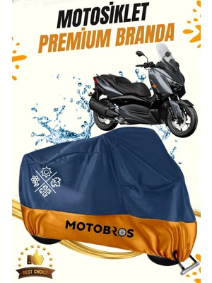 Motobros Motosiklet Yamaha Xmax 400 Lüx Premium Paraşüt Kumaşı Branda Su Geçirmez Ömürlük Kullanım