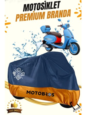 Motobros Motosiklet Arora Cappucino 50 Lüx Premium Paraşüt Kumaşı Branda Su Geçirmez Ömürlük Kullanım
