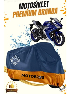 Motobros Motosiklet Yamaha R25 Lüx Premium Paraşüt Kumaşı Branda Su Geçirmez Ömürlük Kullanım