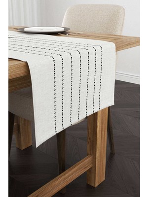 Cango Home Gri Siyah Ramazan Temalı Dekoratif Desenli Dijital Baskılı Runner CGH1345-RN