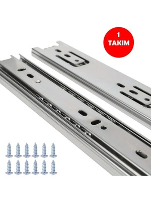 Kulvar AVM 36MM 50CM Çekmece Rayları Çekmece Kızağı