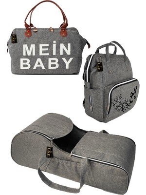 U.S.F Anne Bebek Bakım Çantası + Portbebe Ana Kucağı Puset + Hastane Çıkış Çantası Portbebe Ana Kucağı Puset  3 Lü Set
