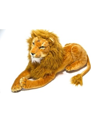 Top Rock Store Oyuncak Yatan Peluş Aslan Kuyruk Uzunluğuyla 50 cm